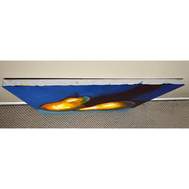 Late 20th Century Expressionism Still Life "Pears" Original Oil Painting on Canvas For Sale - Image 11 of 12