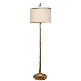 1976 Modern Chapman Brass Vertebrae Floor Lamp For Sale