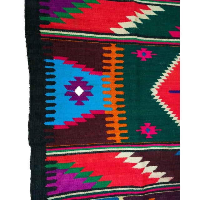 Beige Vintage Eastern European Handwoven Wool Flatweave Runner Rug, 1970s For Sale - Image 8 of 10