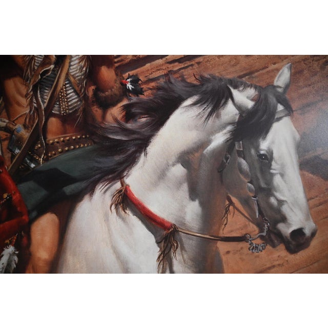 1990s Frank C. McCarthy "In the Land of the Ancient Ones" Signed Limited Edition Lithograph (1993) For Sale - Image 4 of 7