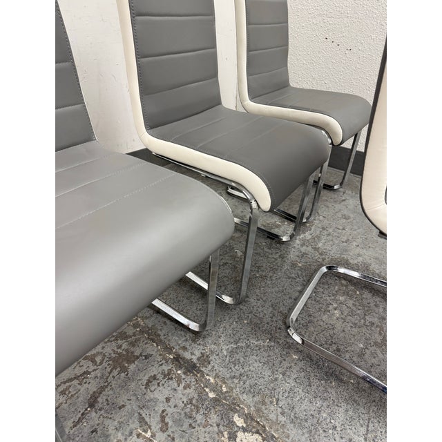 Symphony Cantilever Dining Chairs, Set of Four For Sale - Image 4 of 12