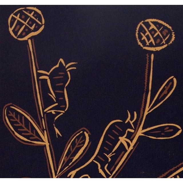 Mid-Century Modern After Pablo Picasso, Plant to the Toritos, Linocut For Sale - Image 3 of 4