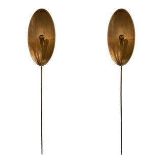 Revelation Golden Glow Sconces - Pair. For Sale