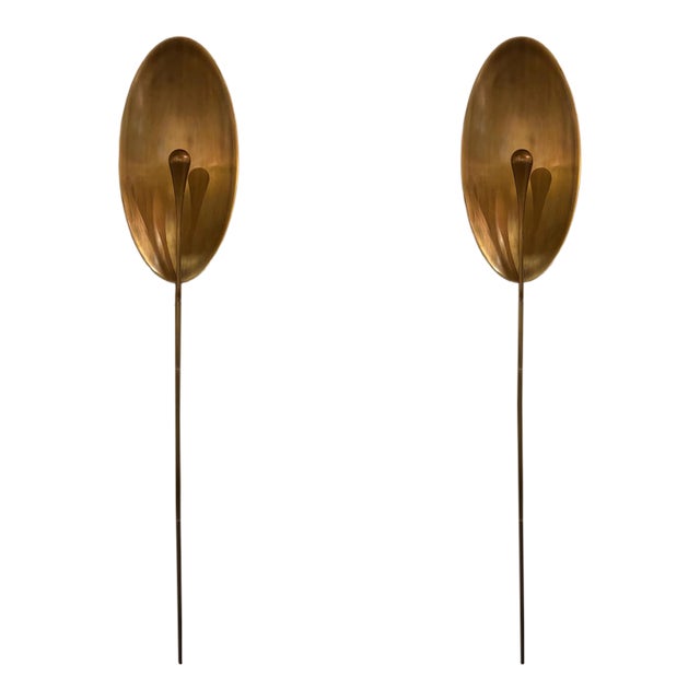 Revelation Golden Glow Sconces - Pair. For Sale