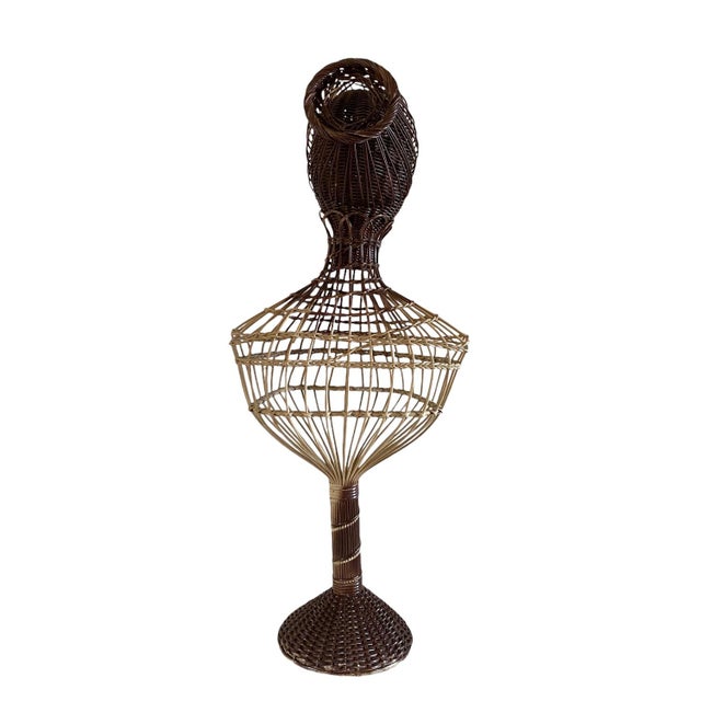 Mid-Century Wicker Mannequin, 1950s For Sale - Image 13 of 18