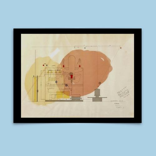 TAKIS Vassiliakis (1925-2019) Lithography “Electromagnetic”, Télélumière n°2, circa 1962 Good original condition, foxing....