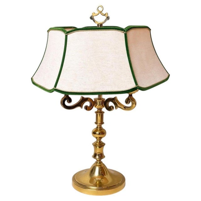 Hollywood Regency Brass Table Lamp, Germany, 1970 For Sale - Image 16 of 16