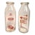 Circa 1940s Pet & Kainz Dairy Glass Pint Milk Bottles – Pair For Sale