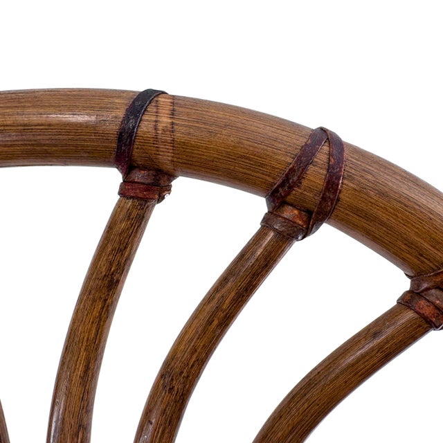 Brown Jordan Pair of Vintage Rausch Germany Model 22935 Fan-Back Rattan Armchairs for Brown Jordan For Sale - Image 4 of 18