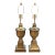Vintage French Empire Style Gold Brass Metal Urn Form Table Lamps - A Pair For Sale