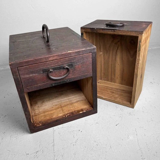 Meiji Period Haribako Tansu Hand Box, Japan For Sale - Image 9 of 10