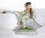Herend Vintage Herend Boy Riding a Goose Figurine For Sale - Image 4 of 7