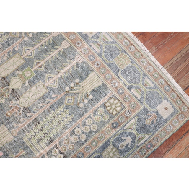Zabihi Collection Weeping Willow Tree Antique Persian Malayer Rug - 4'11" x 8'5" For Sale - Image 10 of 10