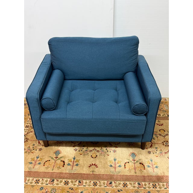 Lifestyle Solution Lilith Lounge Chair, Teal For Sale - Image 11 of 12