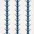 Sample - Schumacher Acanthus Stripe Fabric in Navy For Sale