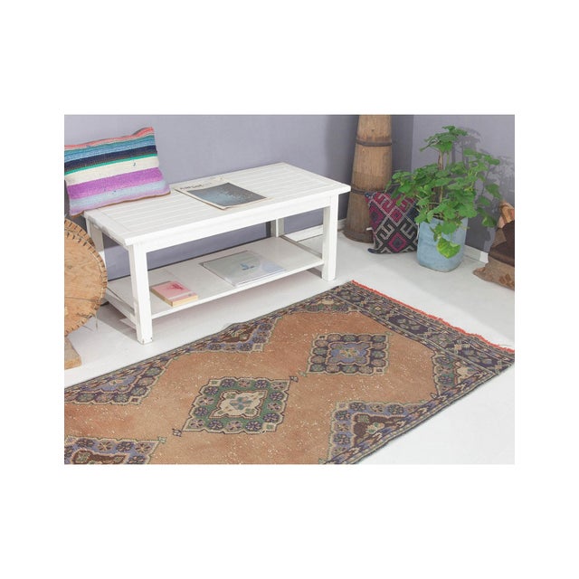 Vintage Turkish Decorative Runner Rug For Sale In Los Angeles - Image 6 of 6