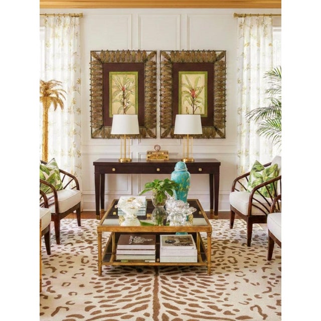 Oversized Vintage Hand Painted Palm Tree Metal Leaf Palm Beach Regency Wall Art- A Pair For Sale - Image 13 of 13