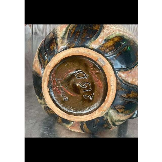 Late 20th Century Vintage Sylvain Subblet Signed Sculptural Studio Pottery Vase For Sale - Image 5 of 14