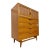 Mid-Century Modern Lane Perception Blonde Oak High Chest For Sale