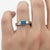 Topaz Solitaire Ring for Men Silver, Gold, Size 10 For Sale - Image 6 of 7