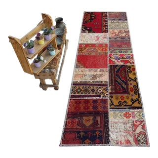 Mid 20th Century Bohemain Handknotted Wool Runner For Sale
