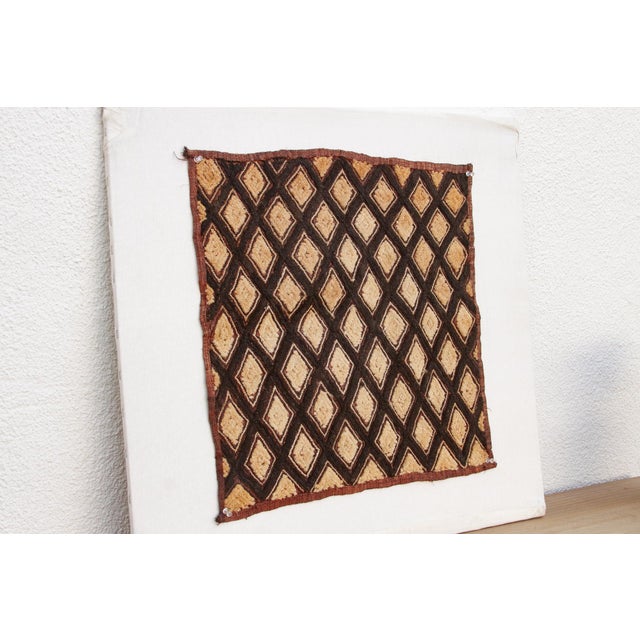 Diamond Dance African Kuba Cloth Panel For Sale - Image 4 of 7