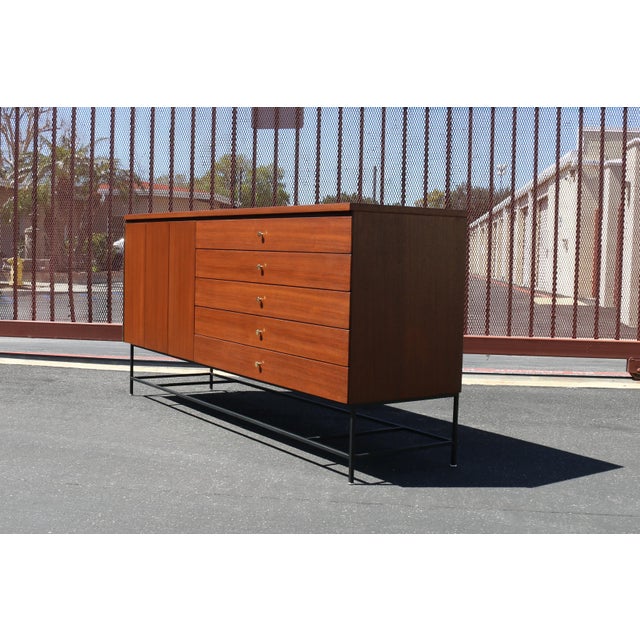Iconic Mid-Century Credenza designed by Paul McCobb for his Irwin Collection, it has the label in the first drawer. This...