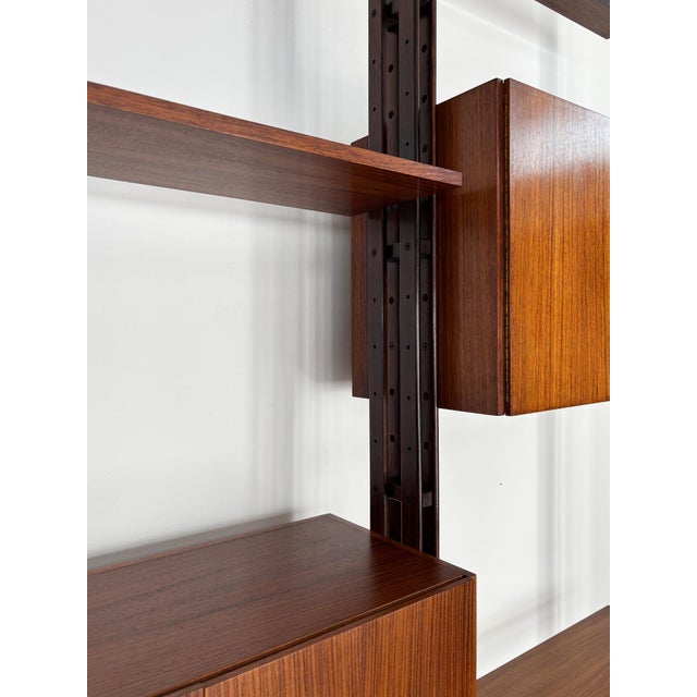 Brown LB7 Bookcase by Franco Albini for Poggi Pavia, Italy, 1960s For Sale - Image 8 of 18