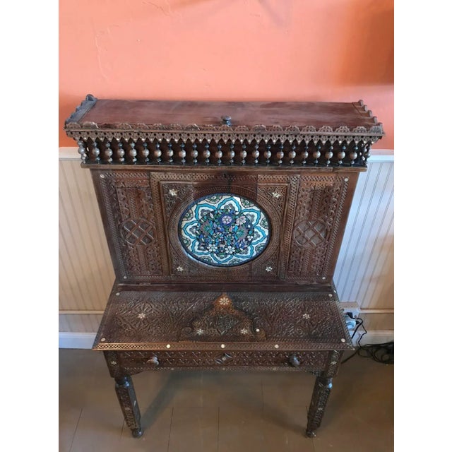 Moroccan Late 18th Century Moroccan Secretary Cabinet For Sale - Image 3 of 7