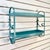 Metal 1970s Vintage Boho Chic Atomic Style Metal Bathroom Wall-Mounted Shelf With Towel Bar. For Sale - Image 7 of 13