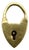 Tiny Antique Edwardian 9k Gold Heart Padlock Charm Circa 1900 For Sale