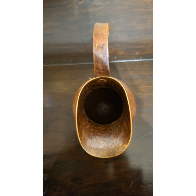 Mexican Vintage Rose Ann Hall Designs Copper Pitcher For Sale - Image 3 of 7
