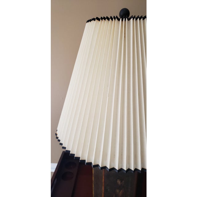 Mid 20th Century Vintage 1970s Chapman Attributed Large Asian Tea Caddy 3-Way Table Lamp For Sale - Image 5 of 11