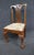 Centennial Chippendale side chair , made of solid mahogany, pierced carved slat back , cabriole legs with claw & ball feet