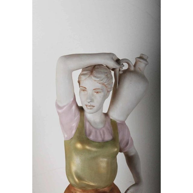 Statues from Royal Dux, Set of 2 For Sale - Image 3 of 7