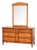 Drexel Mid-Century Mahogany Lowboy Dresser With Matching Mirror - Vintage Solid Wood With Hidden Compartment For Sale