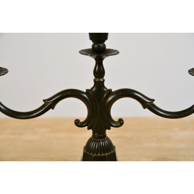 1930s Large Candelabra in Disko Metal by Just Andersen - A Pair For Sale - Image 5 of 8