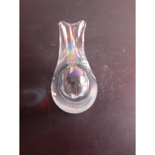 1970s 1970s Silvestri Italy Iridescent Glass Bird Figurine For Sale - Image 5 of 6
