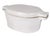 David Gil for Bennington Potters covered casserole, baker dish in off white glaze. This example is in excellent, original,...