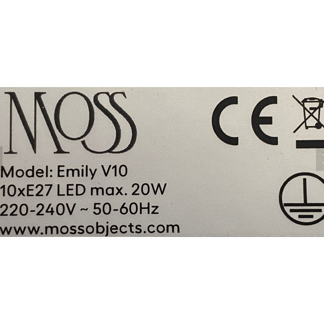 Emily V10 Group in High Gloss Paint Pendant Light from Moss Objects For Sale - Image 4 of 5