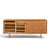 Florence Knoll for Knoll Model 116 Mid Century Walnut and Cane Sliding Door Credenza For Sale In Chicago - Image 6 of 10