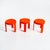 1970s Orange Plastic Nesting Tables by Prisunic, Holland, 1970s, Set of 3 For Sale - Image 5 of 13