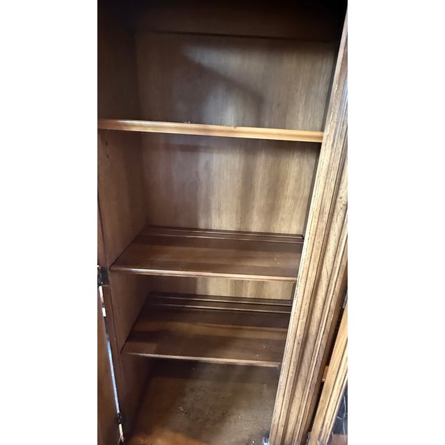 1980s Karges Furniture Breakfront China Cabinet, Circa 1980s For Sale - Image 5 of 18