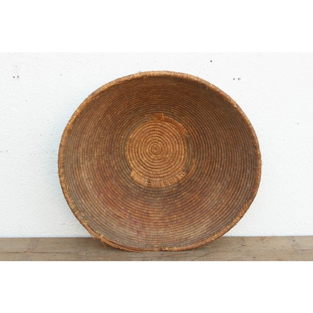 Tribal Large Antique 28" Dm Tribal Harvest Bowl For Sale - Image 3 of 9