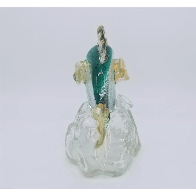 Archimede Seguso 1970s Archimede Seguso Fish Murano Glass Bottle For Sale - Image 4 of 13