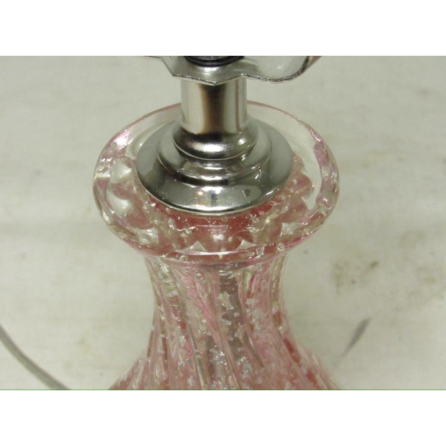Pair of Murano Art Glass Lamps For Sale - Image 10 of 14