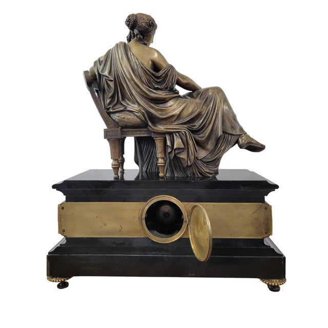 19th Century French Empire Clock, Japy Frères Et Cie Movement For Sale - Image 16 of 18