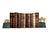 1980s Italian marble and brass bull and bear bookends celebrating the enduring symbolism of market optimism and caution....