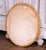 Wood 19th Century French Napoleon III Oval Fixé Sous Verre Painting in Gilt Frame For Sale - Image 7 of 7