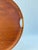 Mid-Century Modern Vintage Danish Modern Round Teak Serving Tray With Cutout Handles, Marked Fh Denmark For Sale - Image 3 of 13